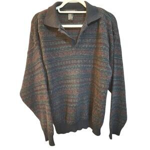 Vintage Men's Jantzen Collared Acrylic Sweater Size M